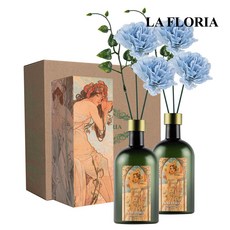 라플로리아 꽃 디퓨저, 2개, 500ml, S5.장미뿜뿜향/B1.카네이션-L12/블루