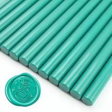 글루건용 지포스파이 26피스 7mm 미니 왁스 씰 스틱 청첩장 인사말 카드 와인 병 및 DIY 공예품 샴페인 골드, Olive green, 1개