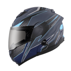 ASTONE RT1300F AI6 玻璃纖維輕量化可掀式安全帽，守護您的每一次騎行安全，享受舒適透氣的騎乘體驗。, 平水泥藍, 1個