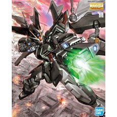 BANDAI 組裝模型 MG 1/100 機動戰士鋼彈SEED GAT-X105E 漆黑攻擊鋼彈, 1個