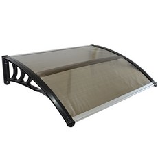 비가림 빗물 막이 어닝 캐노피 처마 비가림 현관 오닝 텐트 방수 빗물 방지 파티오 오닝 빗물 방지 지붕 썬셰터 창문 지붕 덮개 비와 눈 보호, 갈색