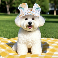 Lavitree강아지 고양이 펫 귀여운 플라워 썬캡, 1개, A