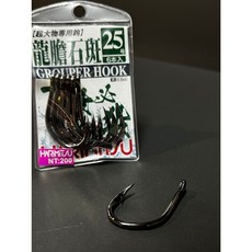 HARIMITSU 一擊必殺 大物專用 黑色鉤 釣場超大物專用鉤 龍膽石斑專用, 1個, 22號（6本入）