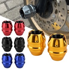 XMAX300 포크슬라이더 프론트 휠 가드 튜닝파츠 보호 로고 야마하 23신형 엑스맥스, 블랙, 1개