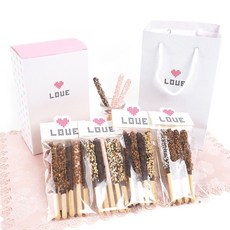 럽럽럽 빼빼로 만들기 세트 - 발렌타인 화이트 데이 초콜렛 수제 DIY 선물 재료, 1개, 럽럽럽 빼빼로세트