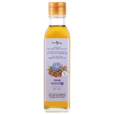 저온압착 고소한 아마씨유 아마씨 기름 오일 비정제, 1개, 180ml
