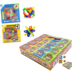 큐브장난감 창의력 매직큐브 블럭 조립놀이 16개(혼합) 단체선물, 본상품선택