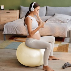 프로스펙스 정품 안티버스트 짐볼 55cm 샴페인골드 임산부짐볼 유산소 운동 스트레칭 자세 및 균형강화