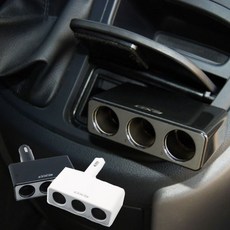 exo 울트라 접이식 3구소켓 소켓시거잭 차량용충전기 자동차소캣 자동차소켓, 블랙, 블랙