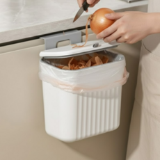 라곤 공간활용 괴물용량 걸이형 쓰레기통, 화이트