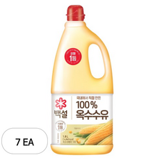 와이제이 대용량식자재 옥수수식용유(백설 1.8L), 1.8L, 7개