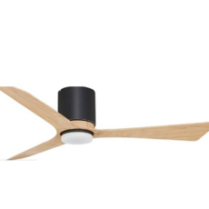 穩帝士 DC吊扇燈 60/52/42吋 ABS 17W 三色 遙控 台灣製造, 原木黑,42吋