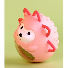 아기 방울소리 말랑 고슴도치 오뚝이 애착인형 아동발달 오뚜기, 핑크, 핑크