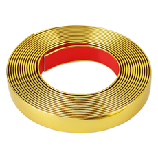 리빙로드 포인트 PVC 접착식 몰딩 띠 테이프, 골드