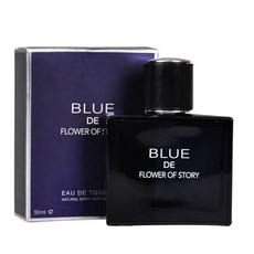 蔚藍香水 男性淡香水 約會果香花香香水 50ml, 1個, 藍