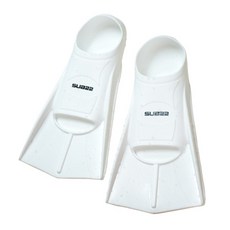 Sub22自由潛水皮膚潛水蛙鞋 短腳蹼, 白色