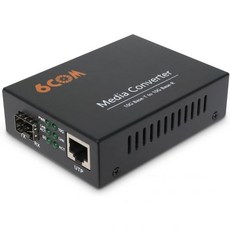 6COMGIGA 10G 광섬유 미디어 컨버터 1개 1000M25G5G10GBaseT 자동 협상 RJ45 슬롯 → 10GBaseX SFP+ 10GBaseSRLRBIDI 트랜시버, 1XRJ45 to 1XSFP+