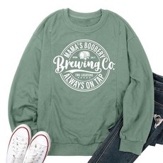 UNIQUEON 온E 모유 수유용 여성용 수유 스웨트셔츠 - 친근한 지퍼 임산부 스웨터 긴소매 엄마 풀오버 탑 B-그린. XXL 120813