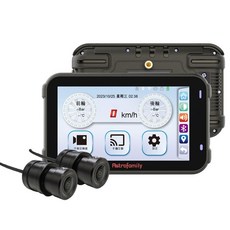 ASTRO星易科技 Libra 天秤座【胎壓偵測器版】雙鏡頭機車行車記錄器 Carplay, 贈64G+車牌架