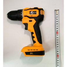 JJ 鋰電鑽 21V 2.0AH 無刷大功率組合搭配系列, 1個, 無刷電鑽 21V黃黑 單機(不含電池配件