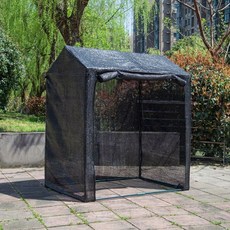 길냥이 쉘터 길고양이 급식소 온실 비닐 원예 천막 보온, 1개, 130 90x150cm 차양 커버 + 프레임
