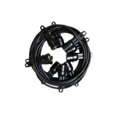 국산제작 신성전기 전등선 E26 소켓 파티라이팅 10M 15M 20M 25M 야외조명, 흑색, 1개