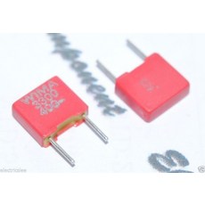 德國 WIMA FKS2 3300P (3300PF 3.3nF) 400V 5% 腳距:5mm 金屬膜電容器 x1個, 1個