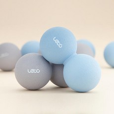 레토 TPE 더블 마사지볼 LYB-P02, 1개, 그레이