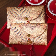 결혼식 축의금봉투 고급 패브릭 디자인 경조사봉투, 5. 상운 레드 스몰 1개