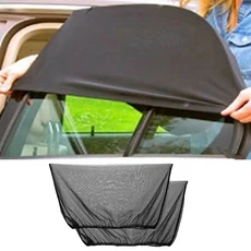 자동차led전구 4팩 차량 창문 린 메쉬 앞뒤 측면 차양 열 및 자외선, 02 B