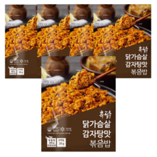 흑닭 닭가슴살 감자탕맛 볶음밥, 5개, 300g