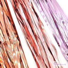 미래템 반짝이 파티 커튼 코랄 크리스마스파티벽장식