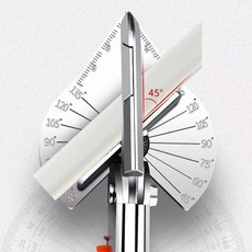 多功能線槽角度剪刀 45°-135°角度調節 SK5合金刀片 適用於木工、封邊、扣條, 1個, 第三帶角度剪【升級款送刀片2片】