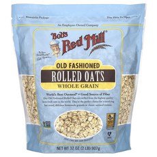 롤드 오트 홀그레인 907g Bob's red mill, 1개