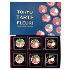 MESSAGE de ROSE 東京花漾巧克力塔禮盒 6入, 1個, 單品