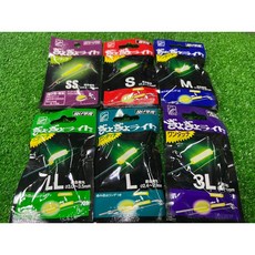 日本 夾式螢光棒/夜光棒 S/M/L/2L/3L海釣 岸釣 船釣 遠投 綠光 夜釣 磯竿用, 1個