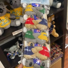 호주 기념품 캥거루 브리즈번 타롱가주 코알라 여행 열쇠고리 집게, F. 코알라12개 깃발6cm, 1개