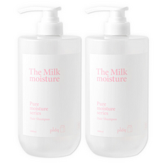 더 밀크 모이스처 샴푸 1000ml 2개 대용량 저자극 약산성 우유단백질함유 피엘디크, 1L
