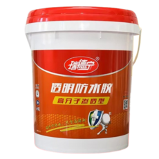 透明防水膠 透明防水漆 外牆屋頂牆壁磁磚浴室防水透明漆塗料, 18公斤防水膠, 1個, 18L