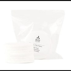 에어로프레스 TIMEMORE 원형 아이스 드리퍼 에스프레소 종이 필터 모카 팟 페이퍼 필터 델터 커피용 2.17 인치 55mm 100 개, 300개, 2) Delter 62mm 300pcs