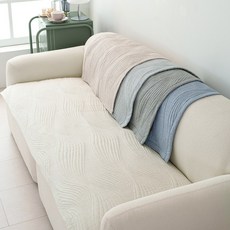 리빙홈 고밀도 순면 60수 퀄팅 사계절 소파패드 4인용 논슬립 고정바