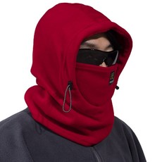 그루브스타 GRS 플리스 후드 넥워머, RED, 1개