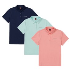 몽벨 여성 기본 카라 반팔 티셔츠