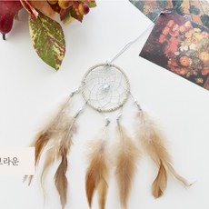 하요마요 심플 드림캐쳐 행운 수능선물 인테리어용품, 브라운