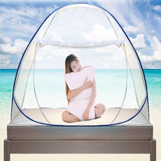 모기장 범퍼침대 대형 방충망 원터치 캠핑 텐트 아기, 슈퍼더블(2-3인용)