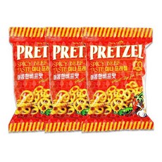 프레첼 매콤한비프맛 3개 미니 85g