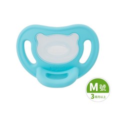Pigeon 貝親 自然離乳矽膠奶嘴 全矽膠安撫奶嘴, 1個, 全矽膠安撫奶嘴 Ｍ 綠色