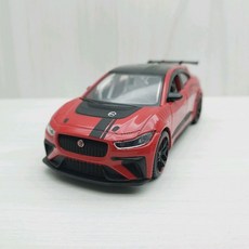 宅米吉 1:36 捷豹 I-PACE 紅色 合金 模型車 迴力車 兒童玩具 收藏, 1個