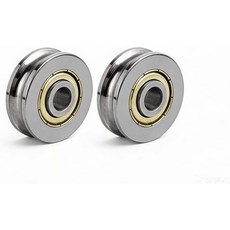 SZHTMZXC 지퍼 라인 풀리 스테인리스 스틸 볼 베어링 롤러 팩 2개 뒷마당 야외용, Roller