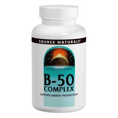 SOURCE NATURALS B-50複合補充錠 50mg, 1入, 50顆